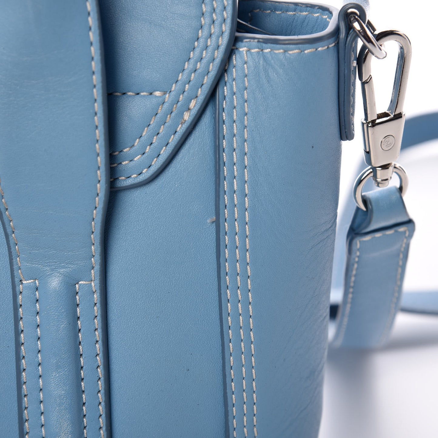 3.1 Smooth Calfskin Mini Pashli Satchel Powder Blue