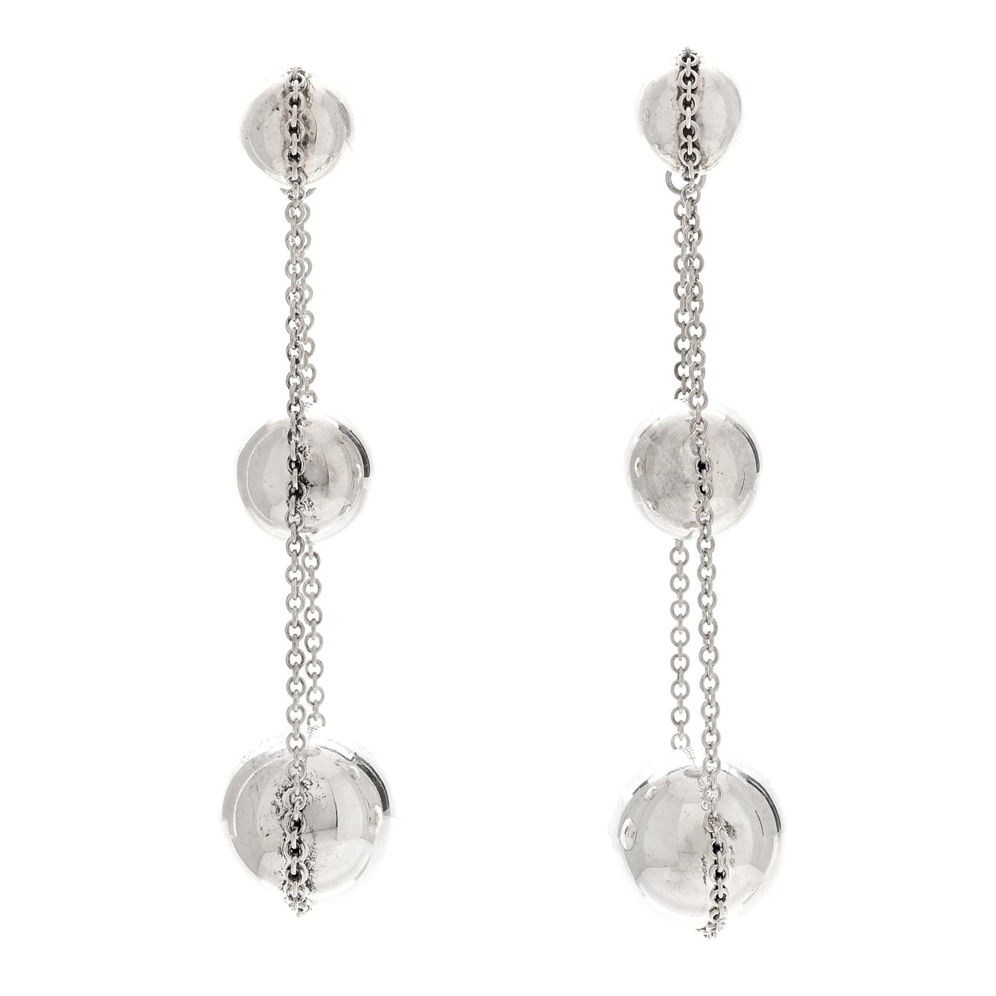 Sterling Silver HardWear Triple Drop Earrings