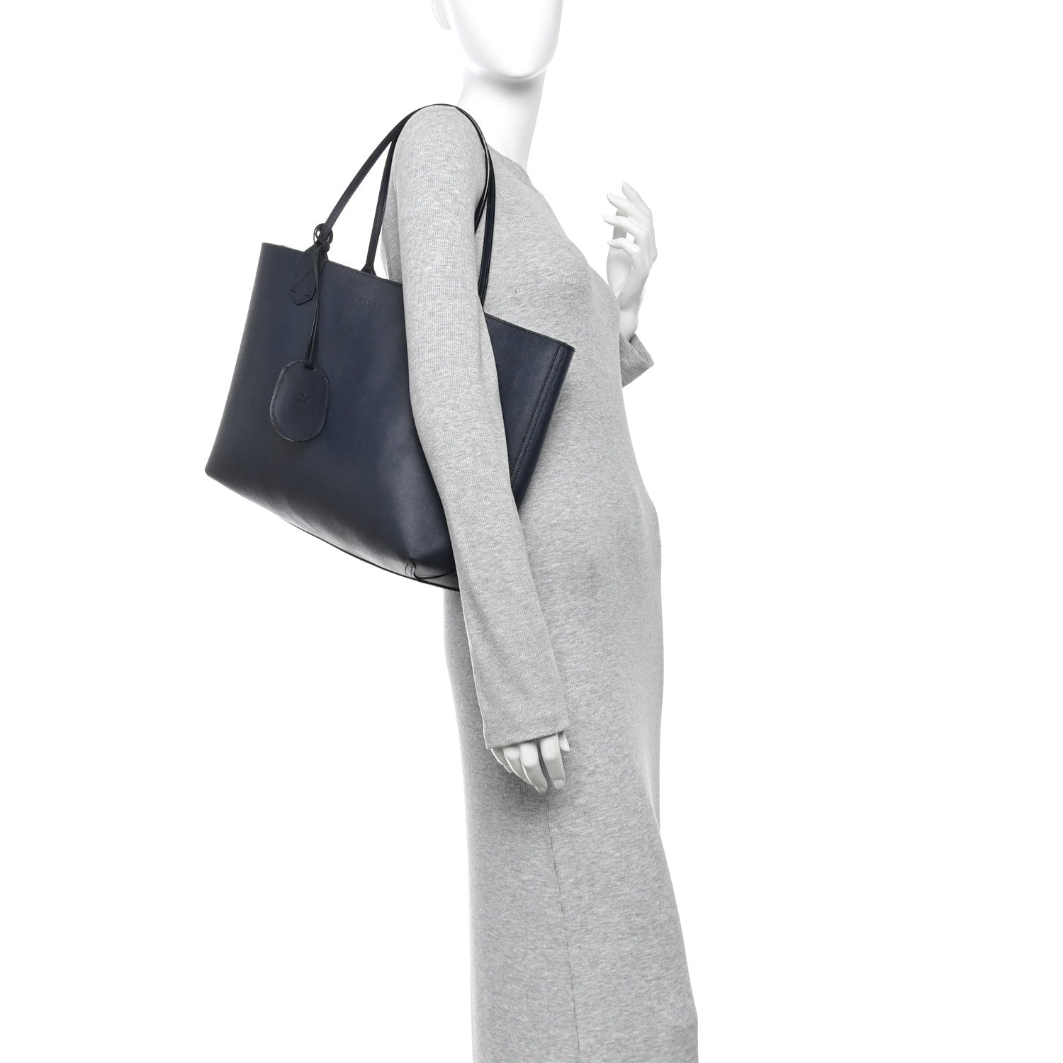 Gucci GG Supreme Monogram Blooms Medium Reversible Tote Beige Blue