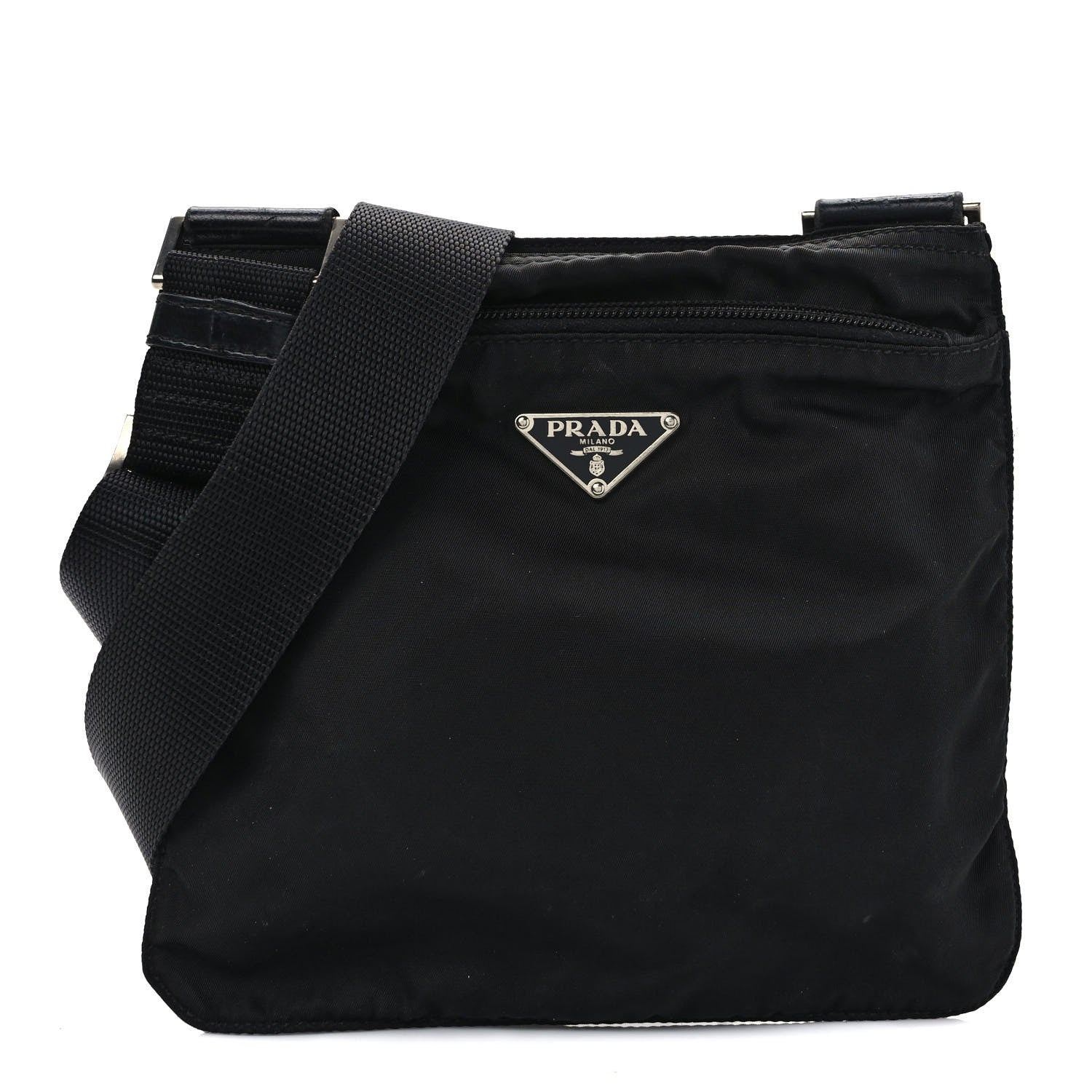 Prada Tessuto Nylon Crossbody Bag Black 1 of 7