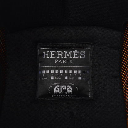 Hermes Carbon Fiber Equestrian Riding Helmet 62 Black 5 of 7