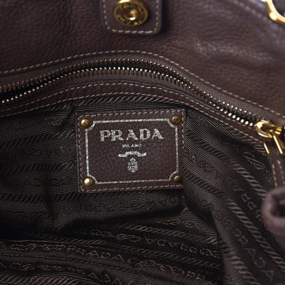 Prada Nylon Tessuto Vitello Daino Tote Corinto 6 of 10