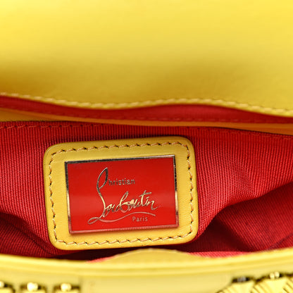 Christian Louboutin Calfskin Spikes Mini Sweety Charity Crossbody Bag Mimosa 6 of 13