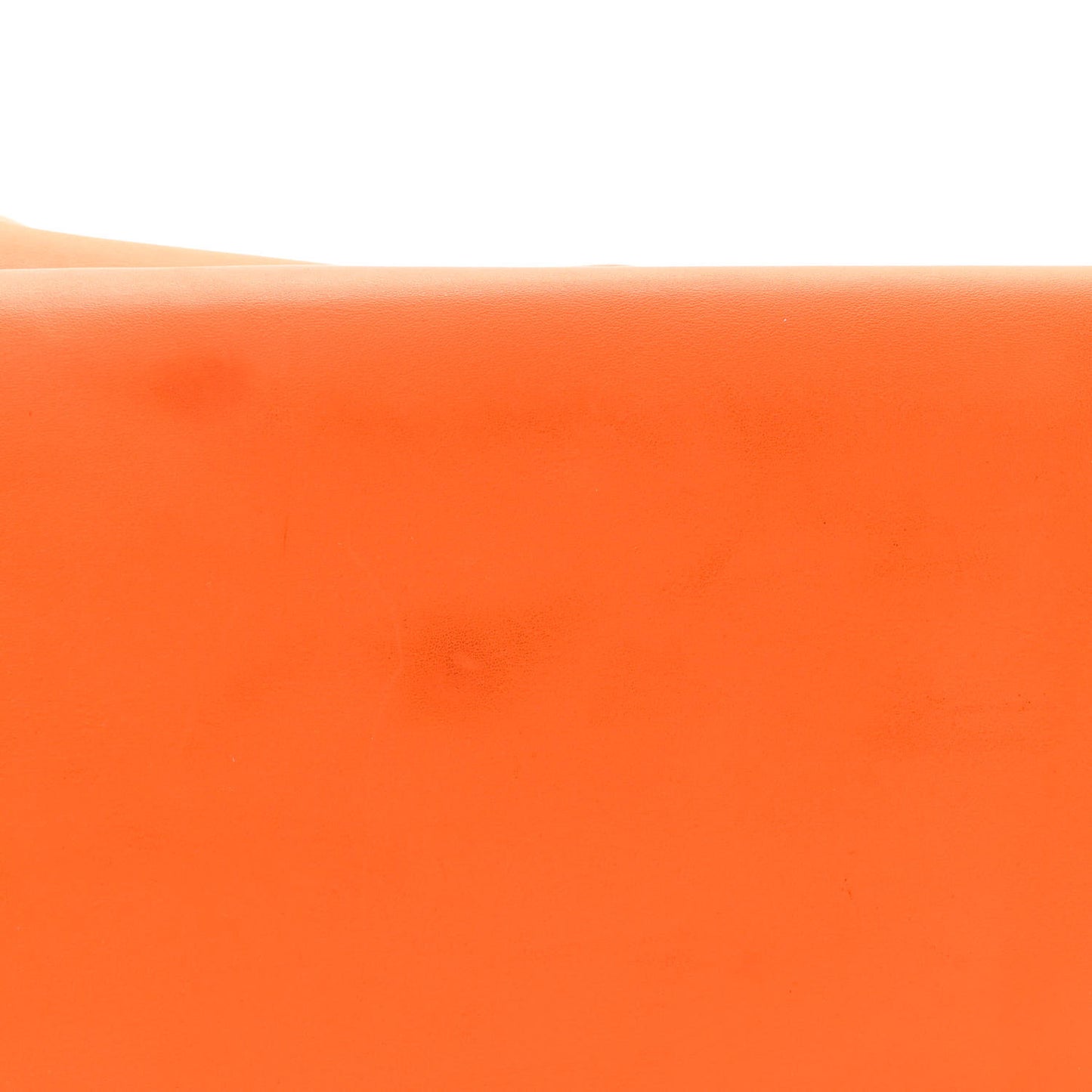 Vegan Leather Large Shopping Bag Orange