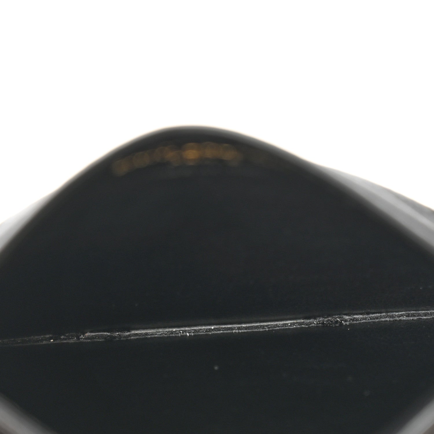 Saint Laurent Grain De Poudre Matelasse Chevron Monogram Credit Card Case Black 5 of 11