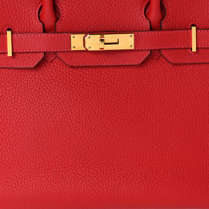 Hermes Togo Birkin 30 Rouge Casaque 9 of 12