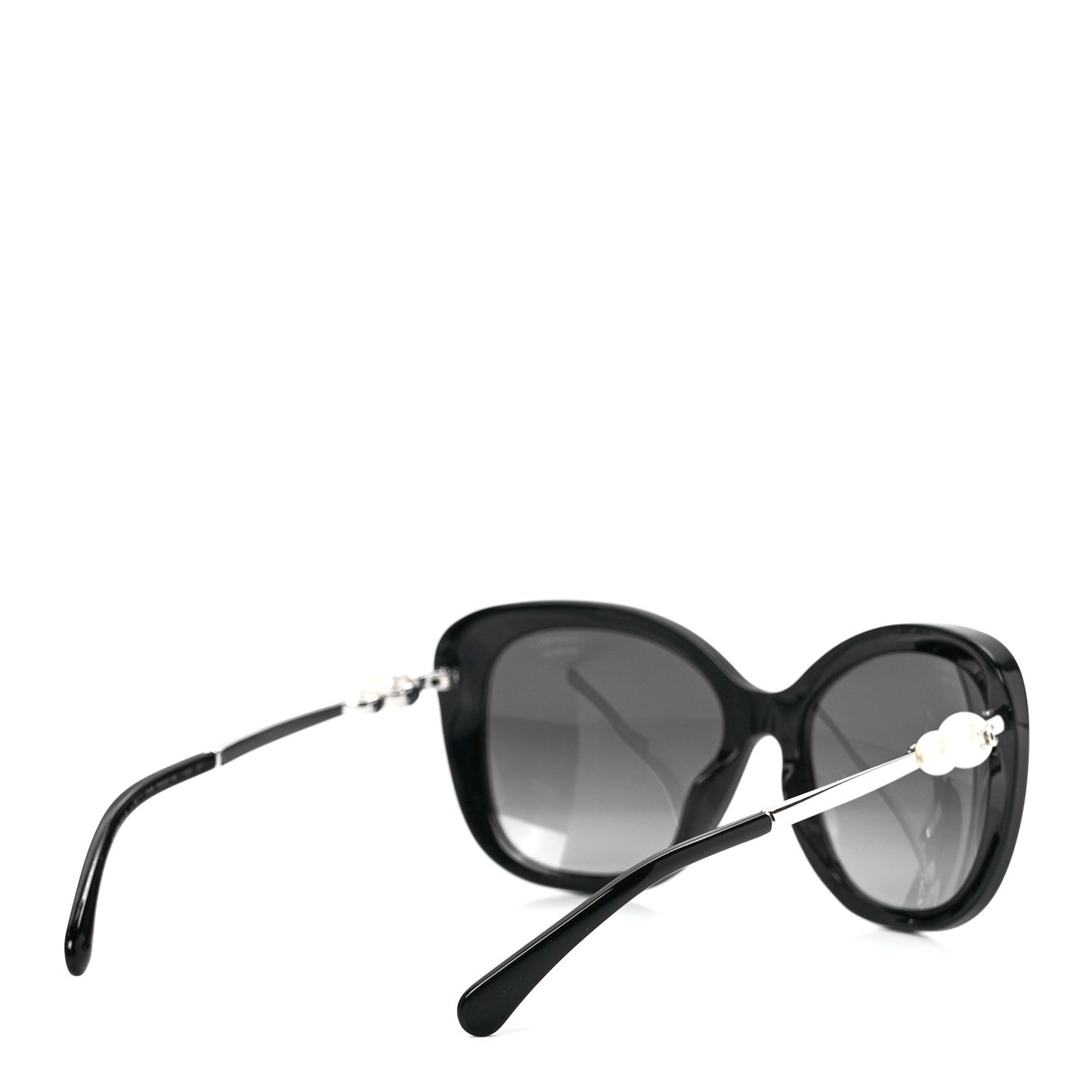 Acetate Polarized Butterfly Winter Pearl Sunglasses 5339-H-A Black
