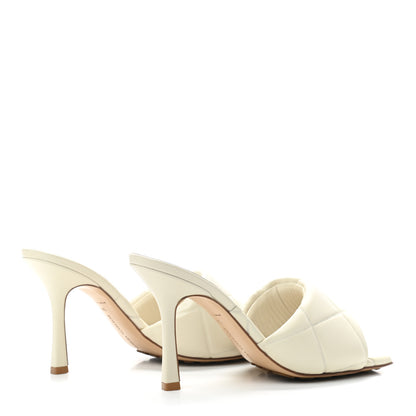 Bottega Veneta Nappa Quilted Rubber Lido Mule Sandals 39 Sea Salt 4 of 6