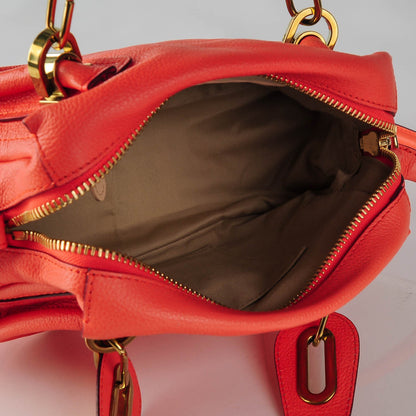 Chloe Calfskin Small Paraty Coral Pop 5 of 9