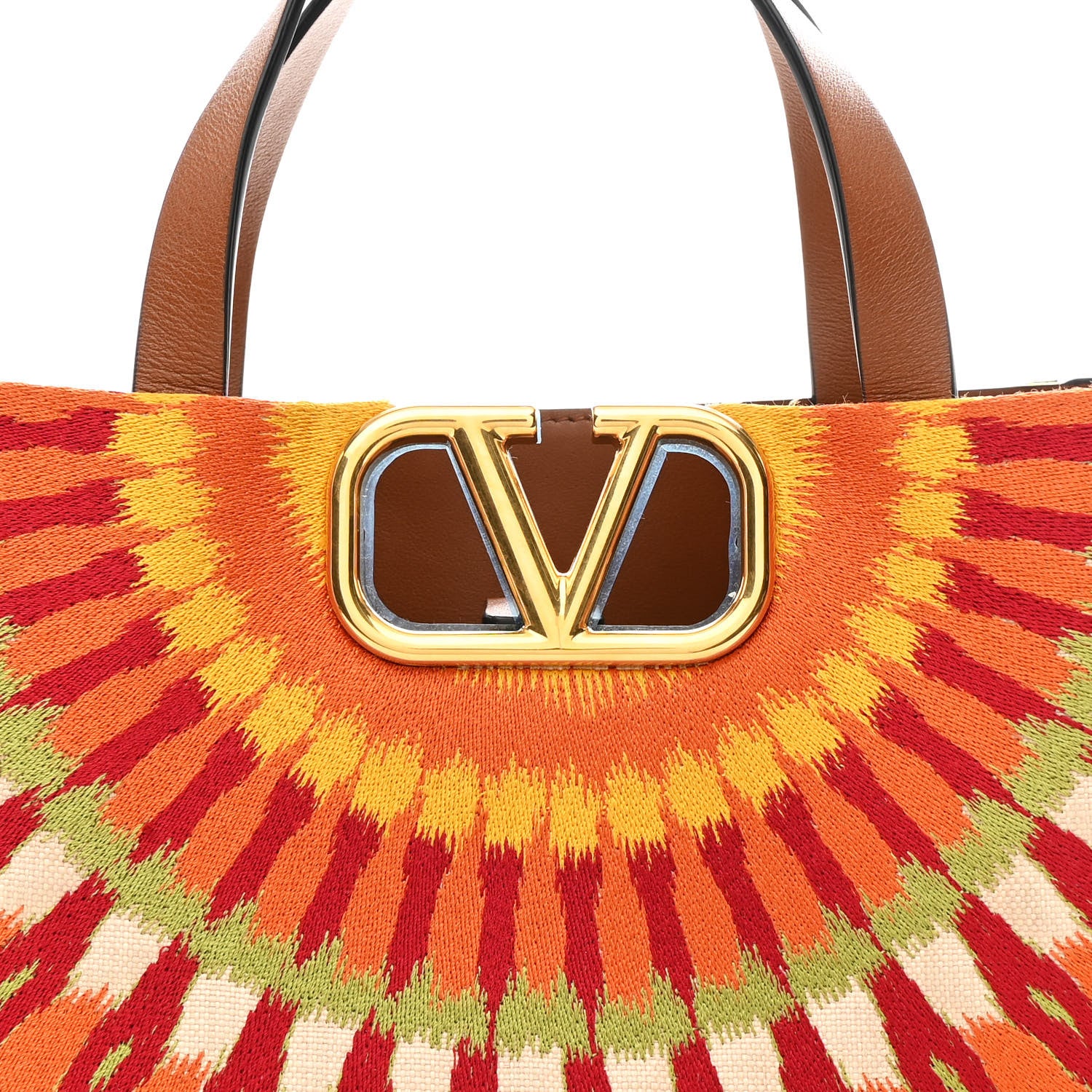 Valentino Garavani Canvas Calfskin Embroidered Small Vlogo