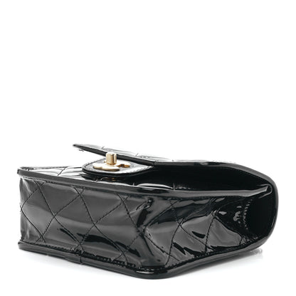 Chanel Patent School Memory Mini Top Handle Flap Black 10 of 12