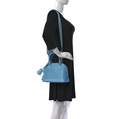 Louis Vuitton Epi Jacquard Alma BB Turquoise 2 of 8