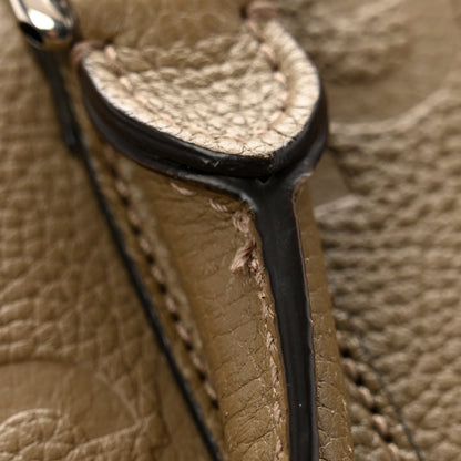Gucci Piuma Calfskin Jumbo GG Embossed Large Duffle Bag Good Taupe 10 of 14