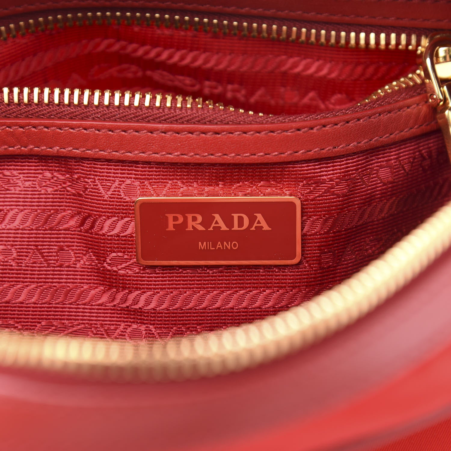 Prada Tessuto Nylon Soft Calf Camera Bag Rosso 6 of 11