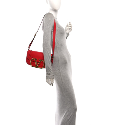 Valentino Garavani Smooth Calfskin Supervee Shoulder Bag Rouge Pur 2 of 9