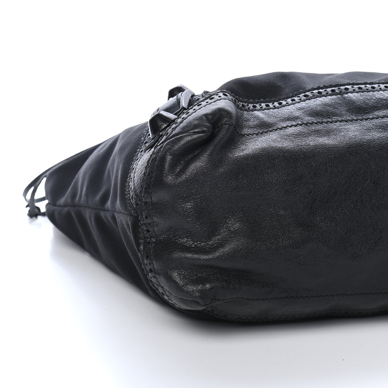 Balenciaga Jersey Giant Brogues Hardware Day Hobo Black 7 of 8