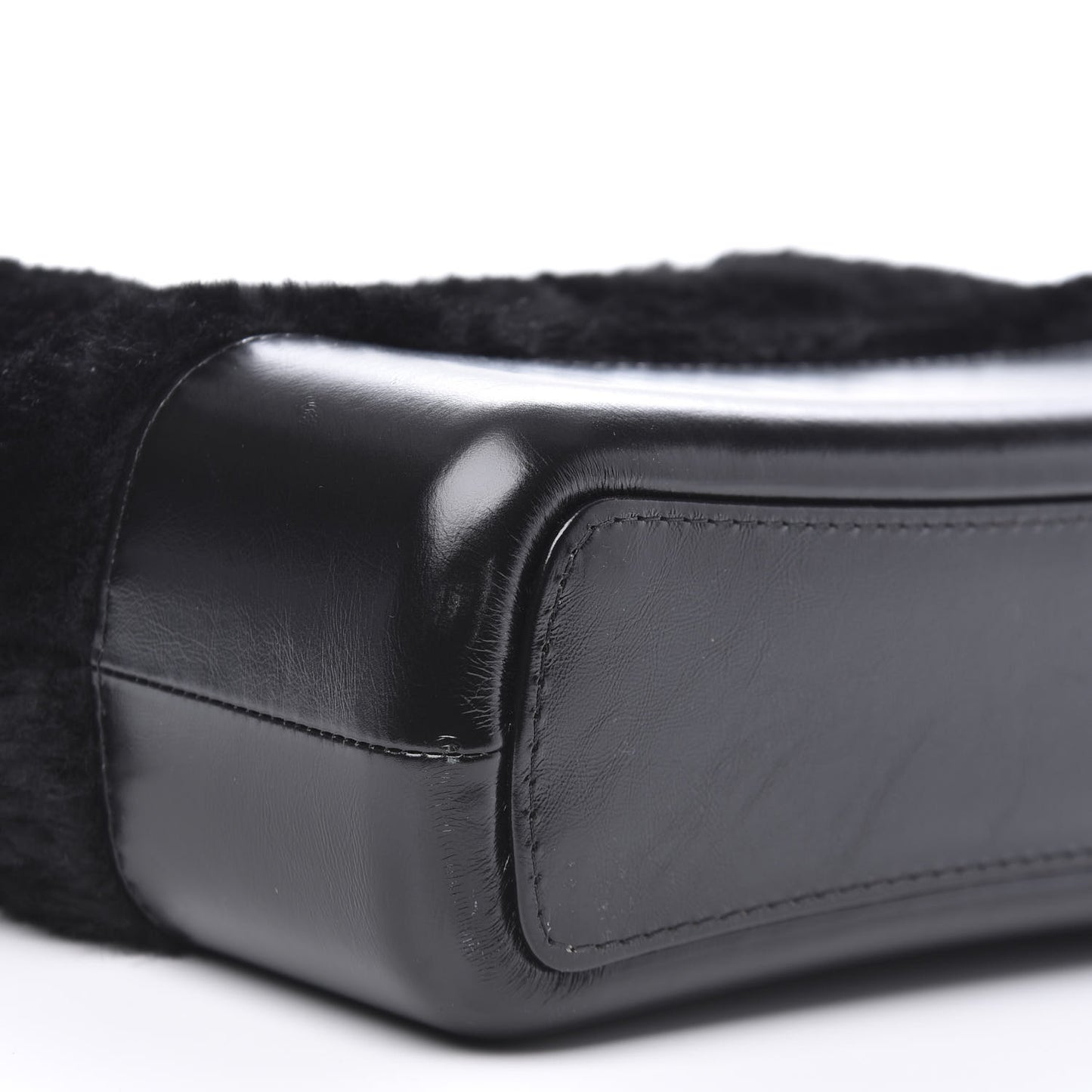 Shearling Medium Gabrielle Hobo Black