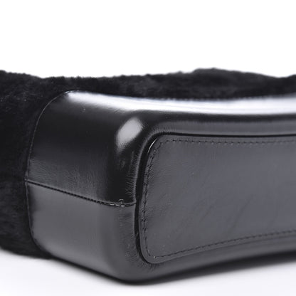 Chanel Shearling Medium Gabrielle Hobo Black 8 of 10