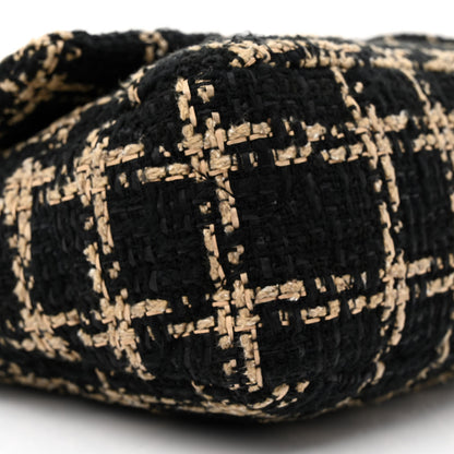 Chanel Tweed Quilted Medium Chanel 19 Flap Black Beige 9 of 10
