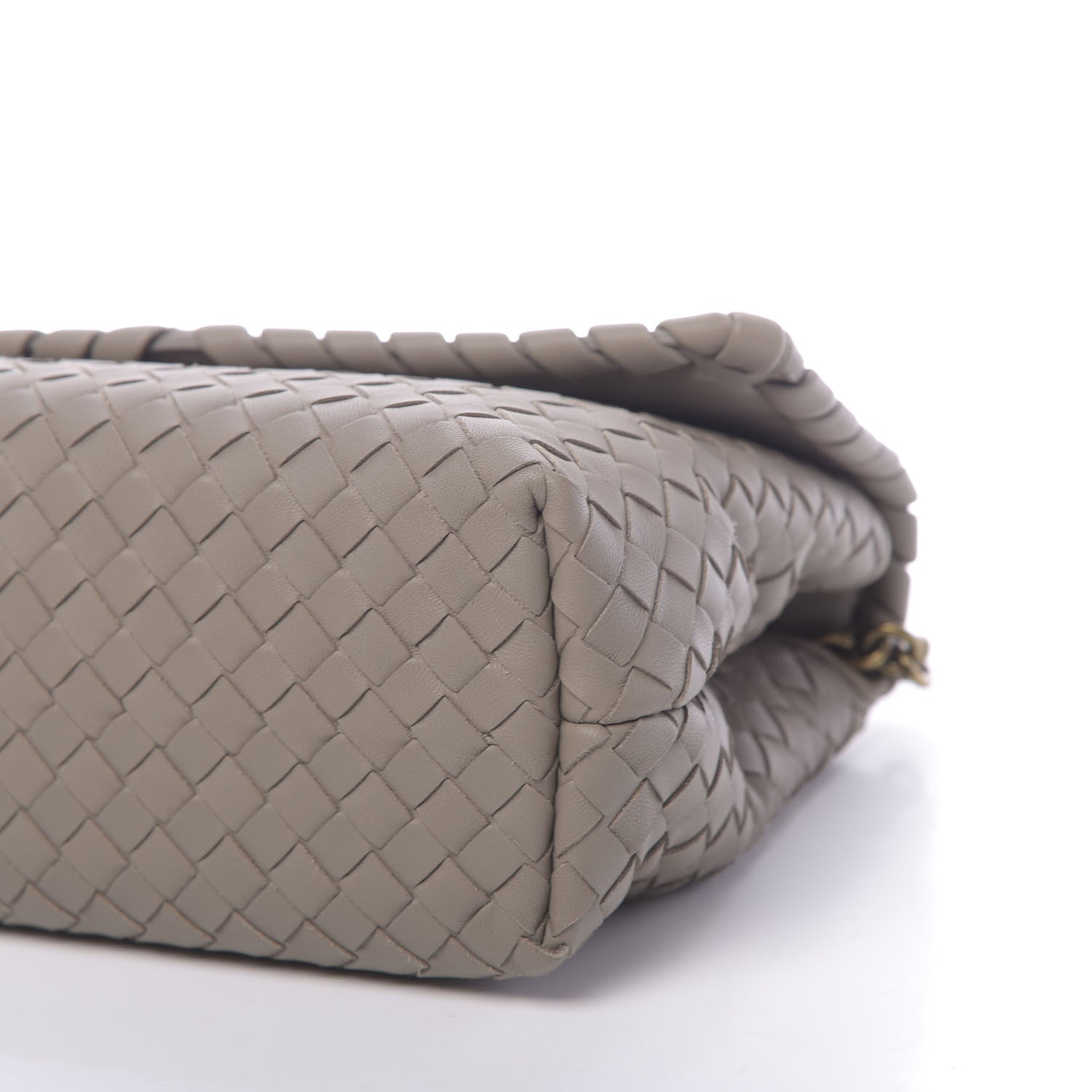 Bottega Veneta Nappa Intrecciato Small Olimpia Shoulder Bag Steel 8 of 9