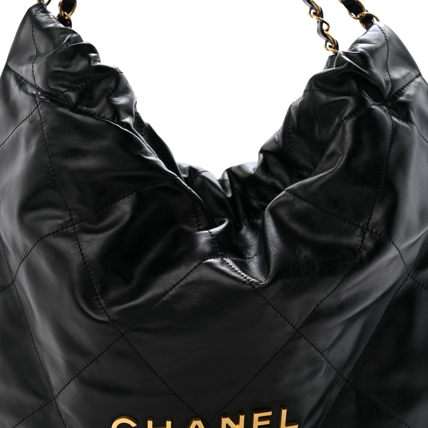 Chanel Shiny Calfskin Quilted Chanel 22 Black 1926656 – FASHIONPHILE