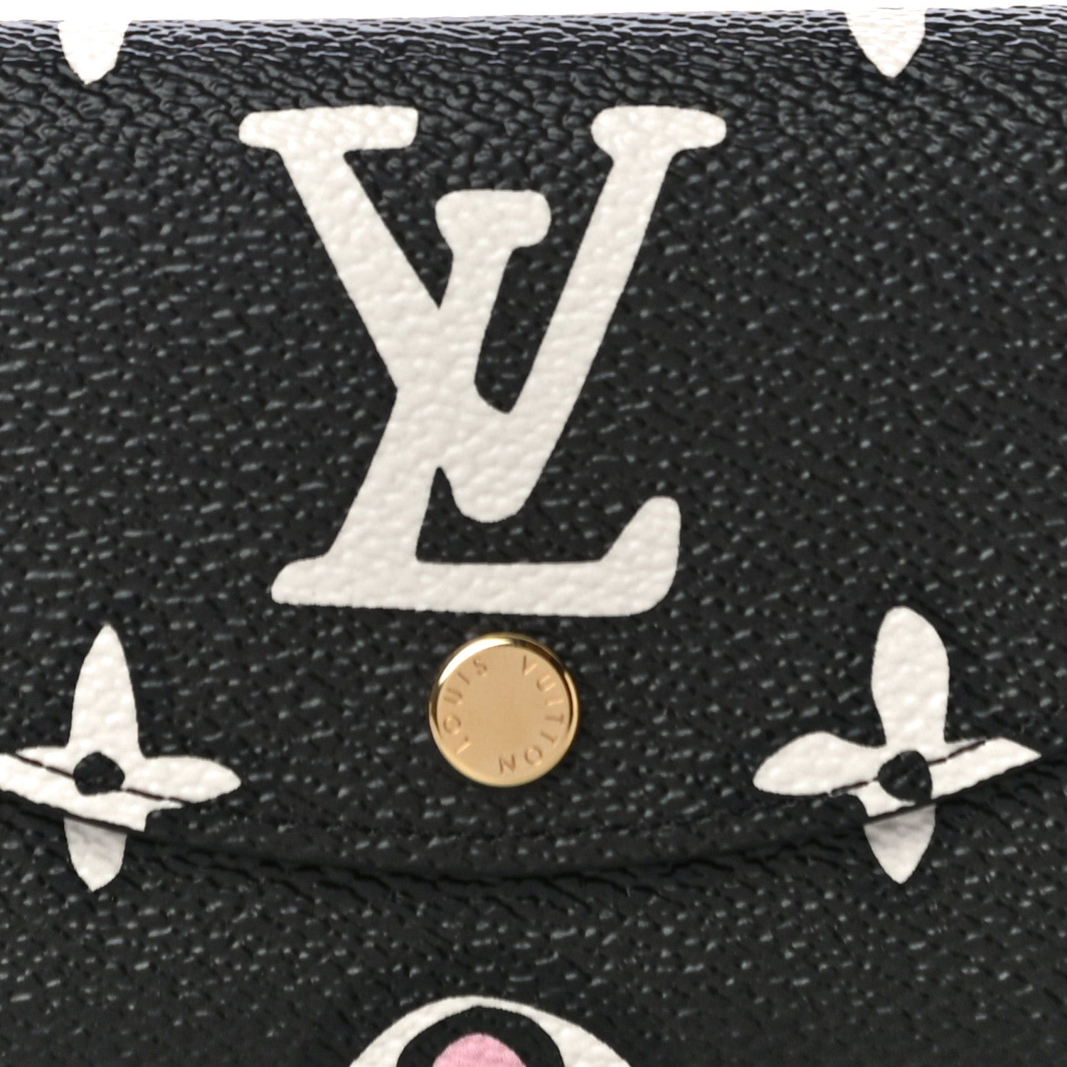 Louis Vuitton Monogram Giant Wild At Heart Rosalie Coin Purse Black 7 of 10
