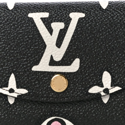 Louis Vuitton Monogram Giant Wild At Heart Rosalie Coin Purse Black 7 of 10