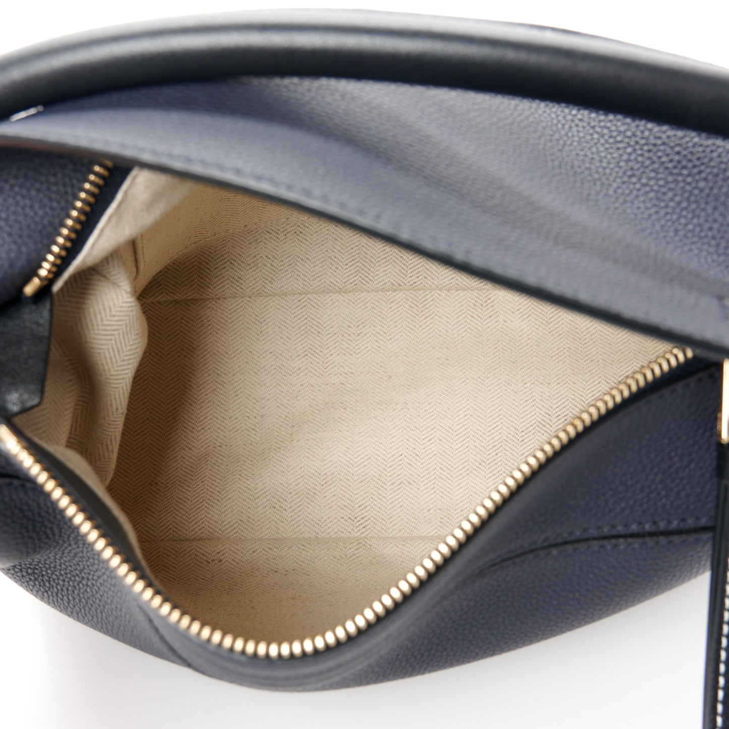 Calfskin Small Puzzle Bag Midnight Blue Black