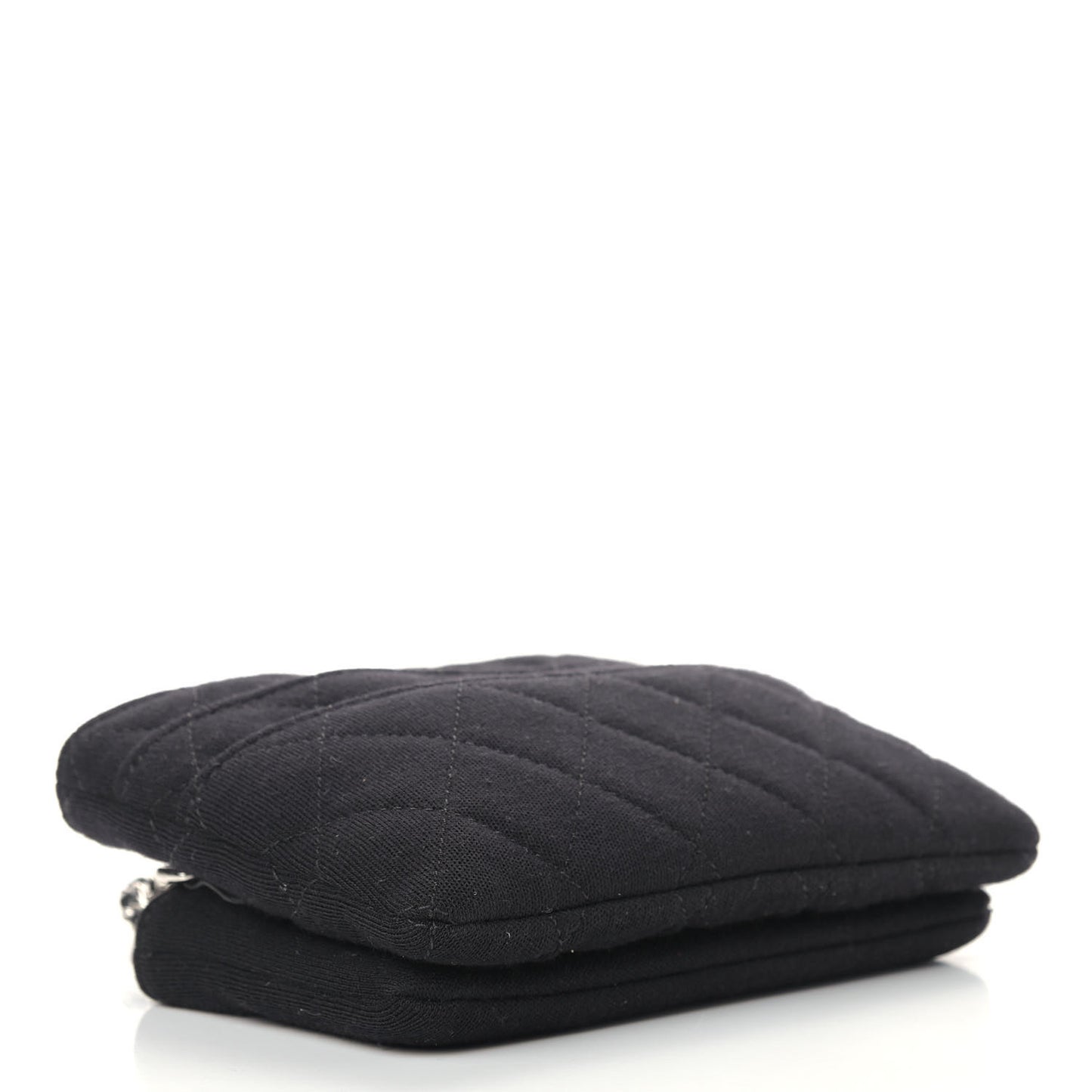 Jersey Quilted Mini Crossbody Bag Black