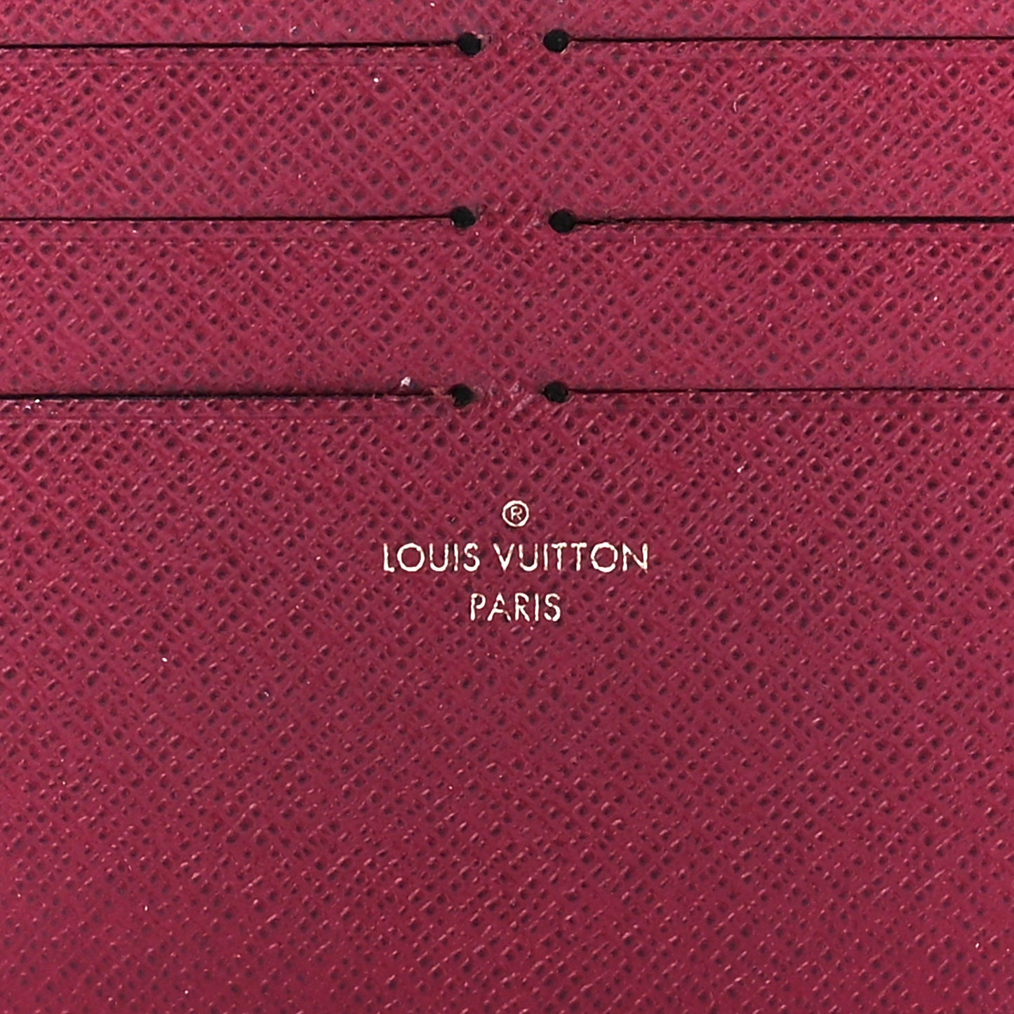 Calfskin Felicie Card Holder Insert Fuchsia