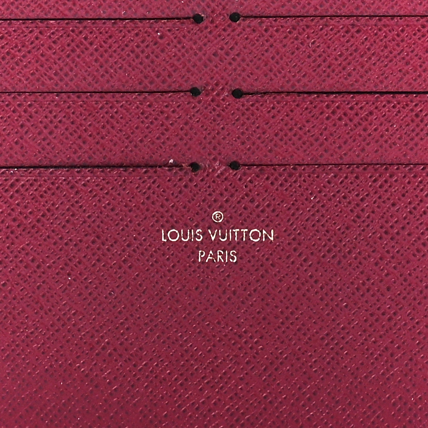 Louis Vuitton Calfskin Felicie Card Holder Insert Fuchsia 6 of 9