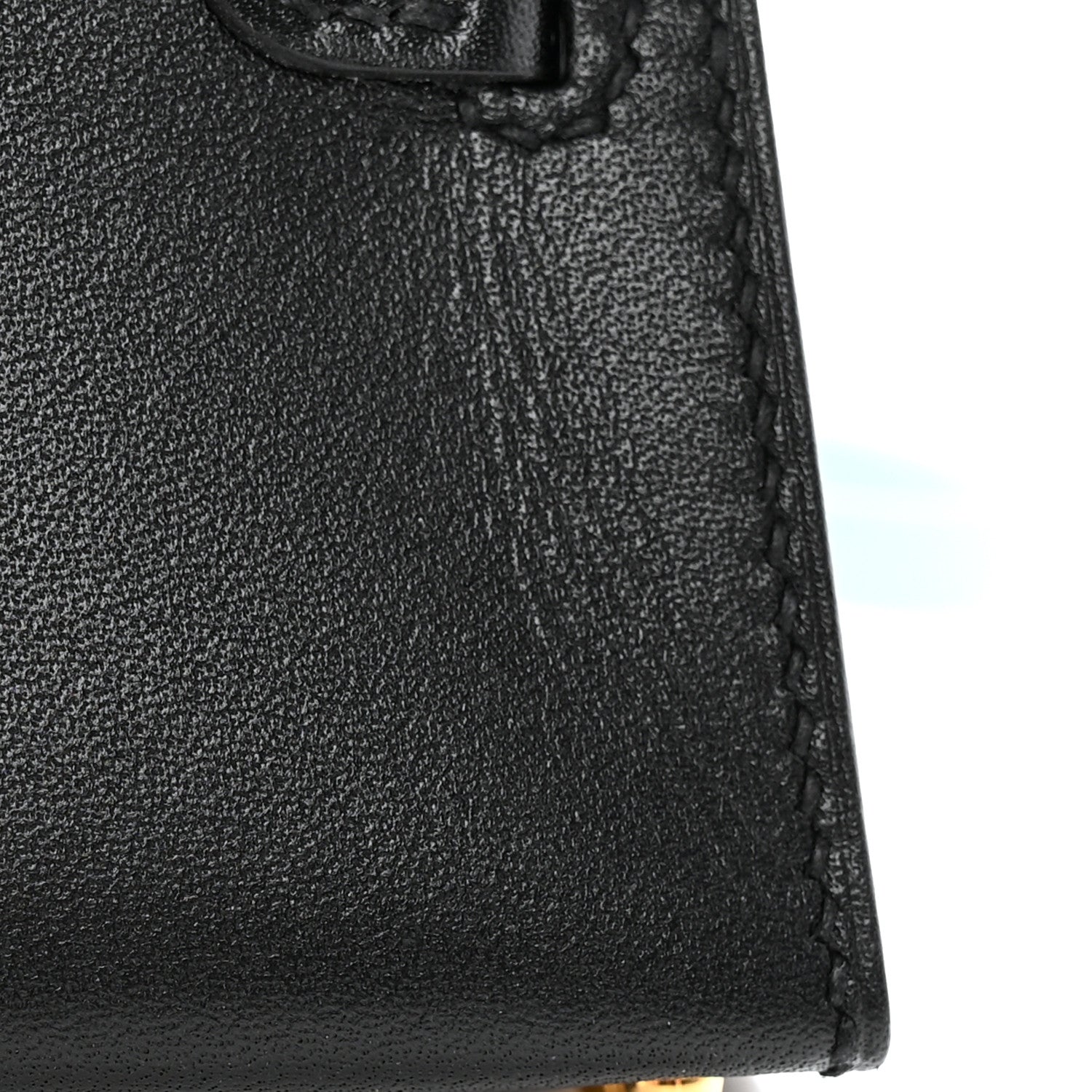 Hermes Tadelakt Mini Kelly Twilly Bag Charm Black 5 of 6