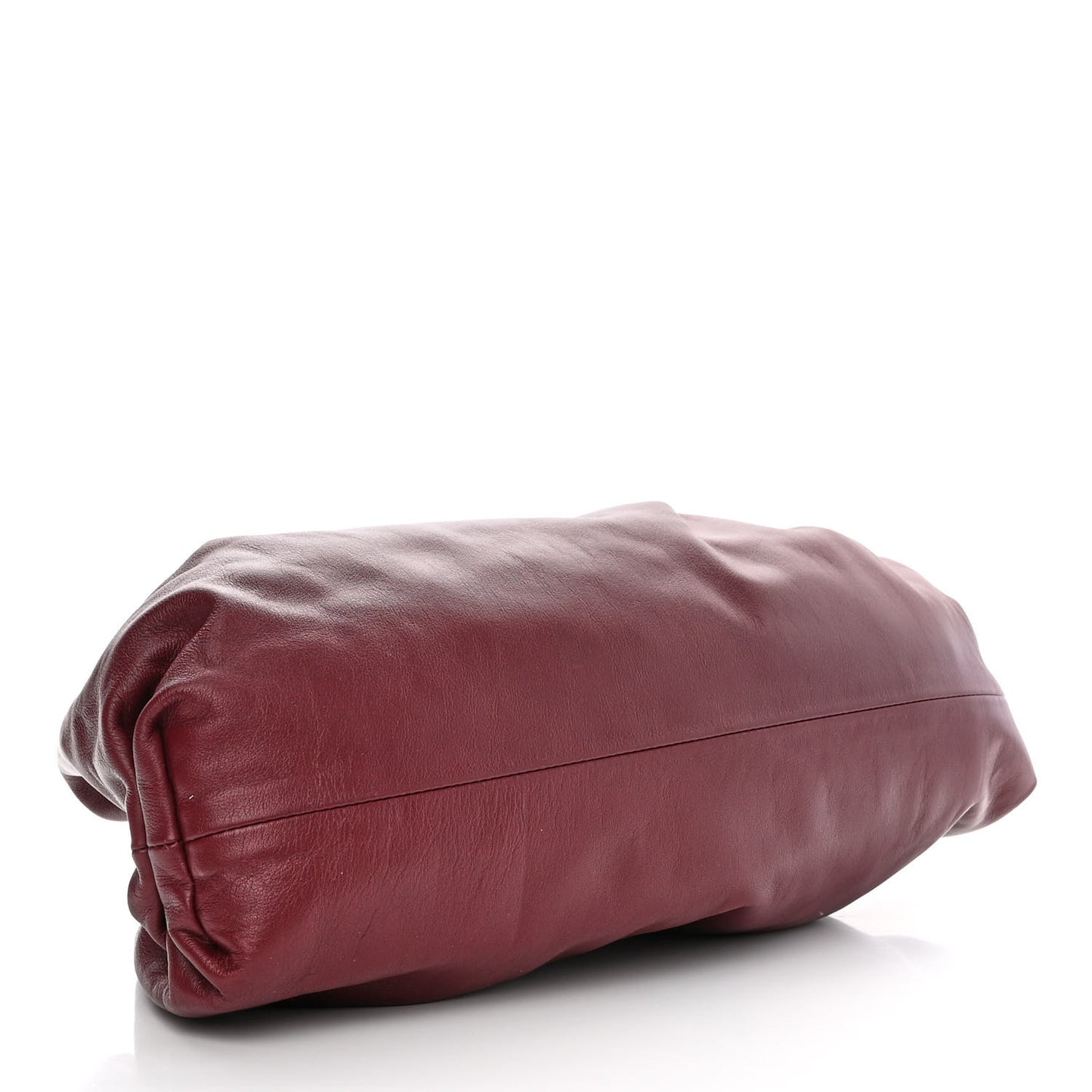 Smooth Butter Calf The Pouch Oversized Clutch Bordeaux