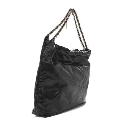 Chanel Shiny Calfskin Quilted Chanel 22 Black 4 of 10