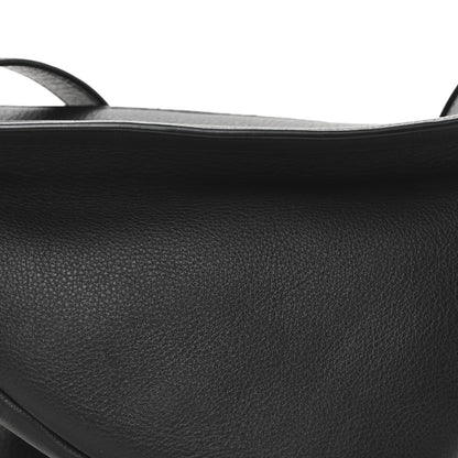 The Row Grained Calfskin Small Slouchy Banana Bag Black 7 of 9