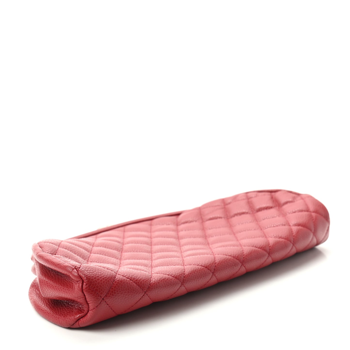 Caviar Quilted Timeless Clutch Red