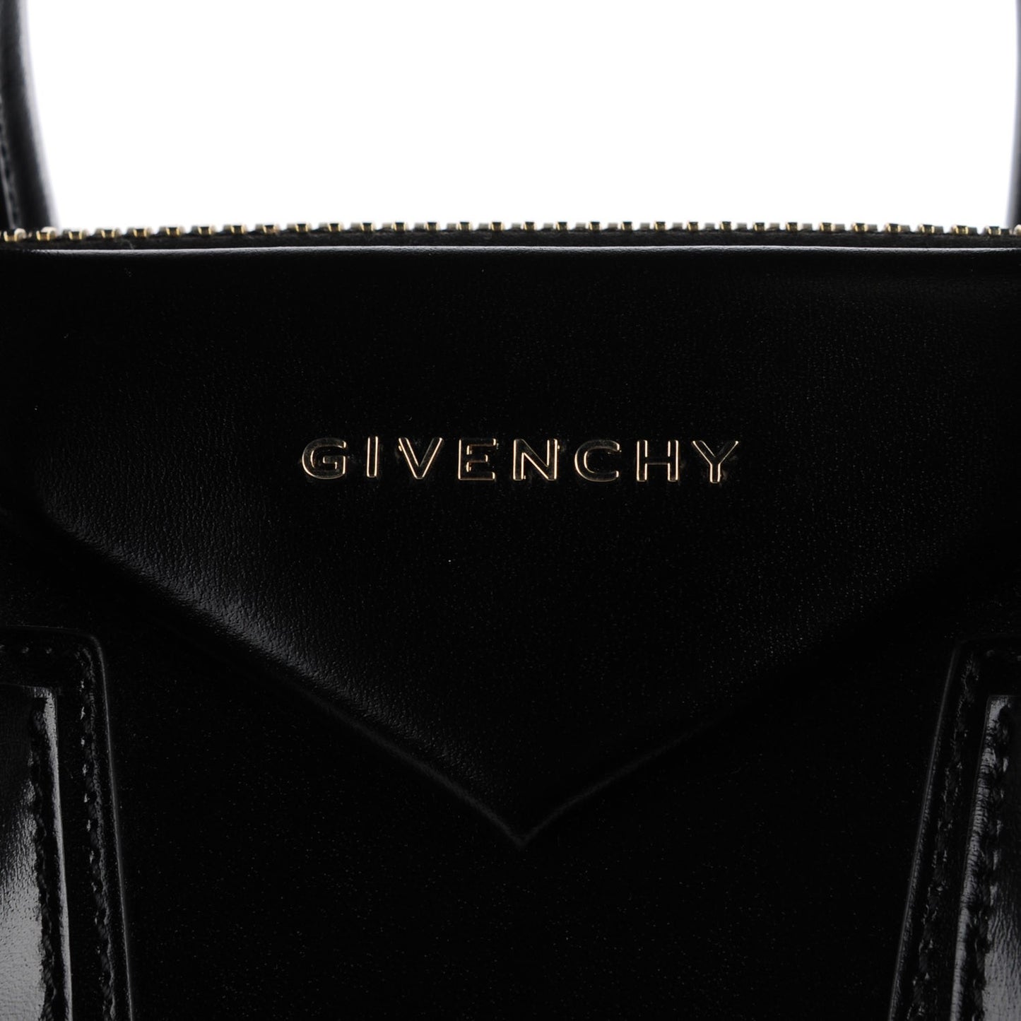 Shiny Lord Calfskin Medium Antigona Black