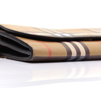 Burberry Vintage Check Henley Wallet On Chain Black 6 of 13