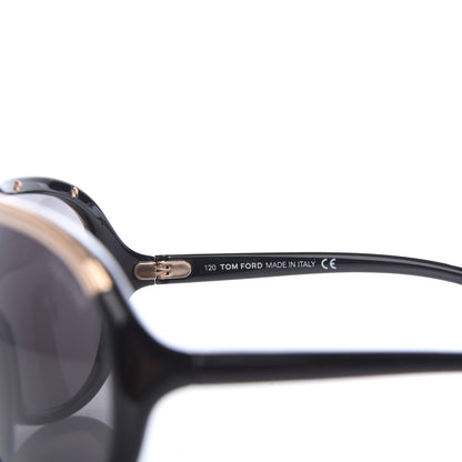 Tom Ford Aviator Farrah Sunglasses TF10 Black 5 of 8