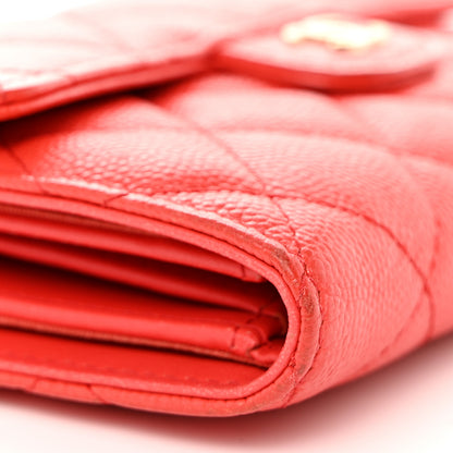 Chanel Caviar Quilted Medium Flap Wallet Red 9 of 12