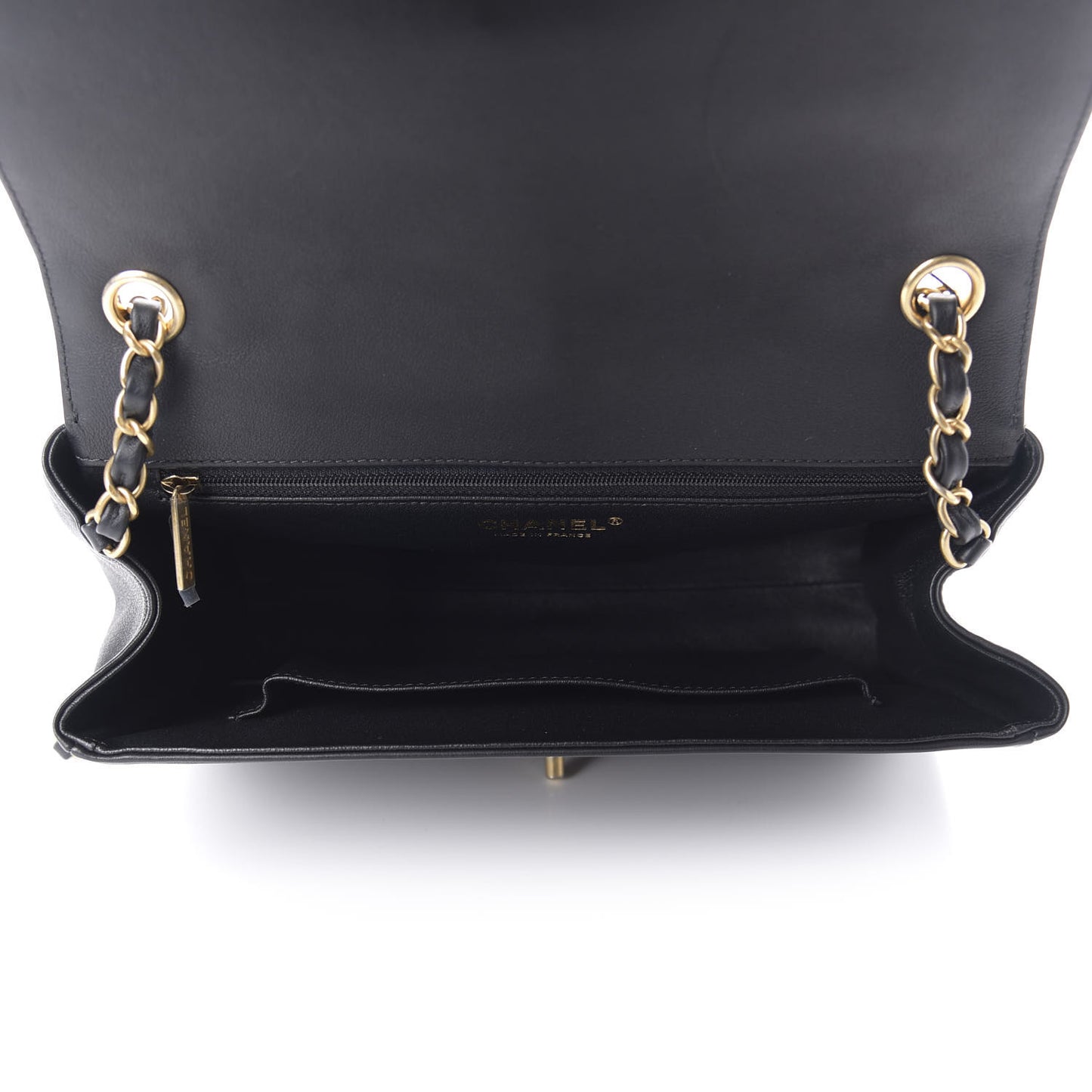 Calfskin Quilted Chevron In The City Bag Black