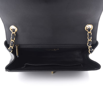 Chanel Calfskin Quilted Chevron In The City Bag Black 6 of 12
