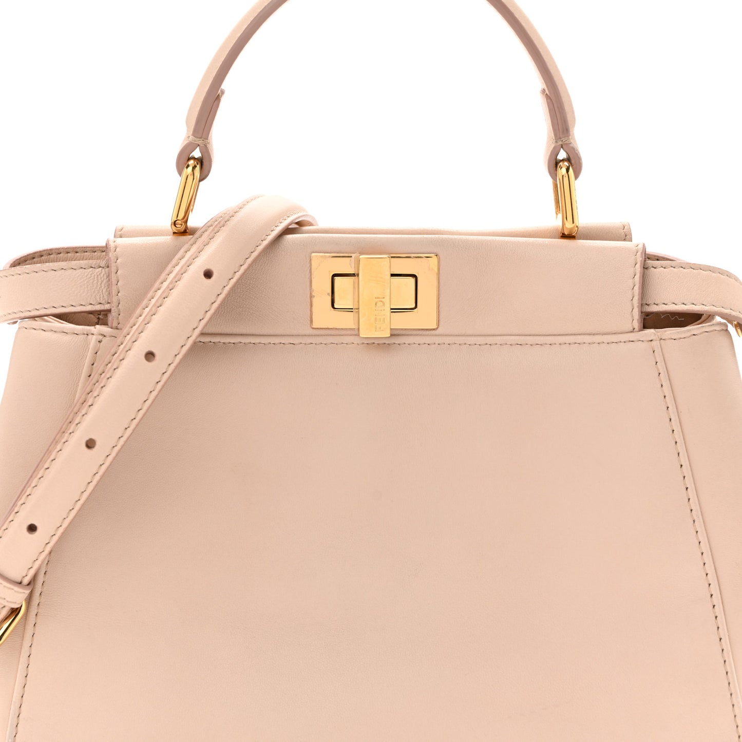 Nappa Mini Peekaboo Iconic Satchel Rosa Plaster