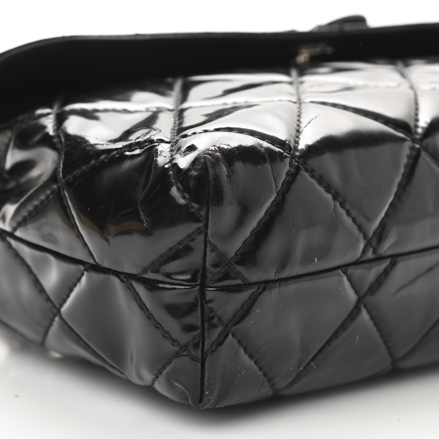 Chanel Vinyl Quilted In the Business Flap Bag Black 9 of 19