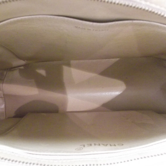 Lambskin Medallion Tote Beige