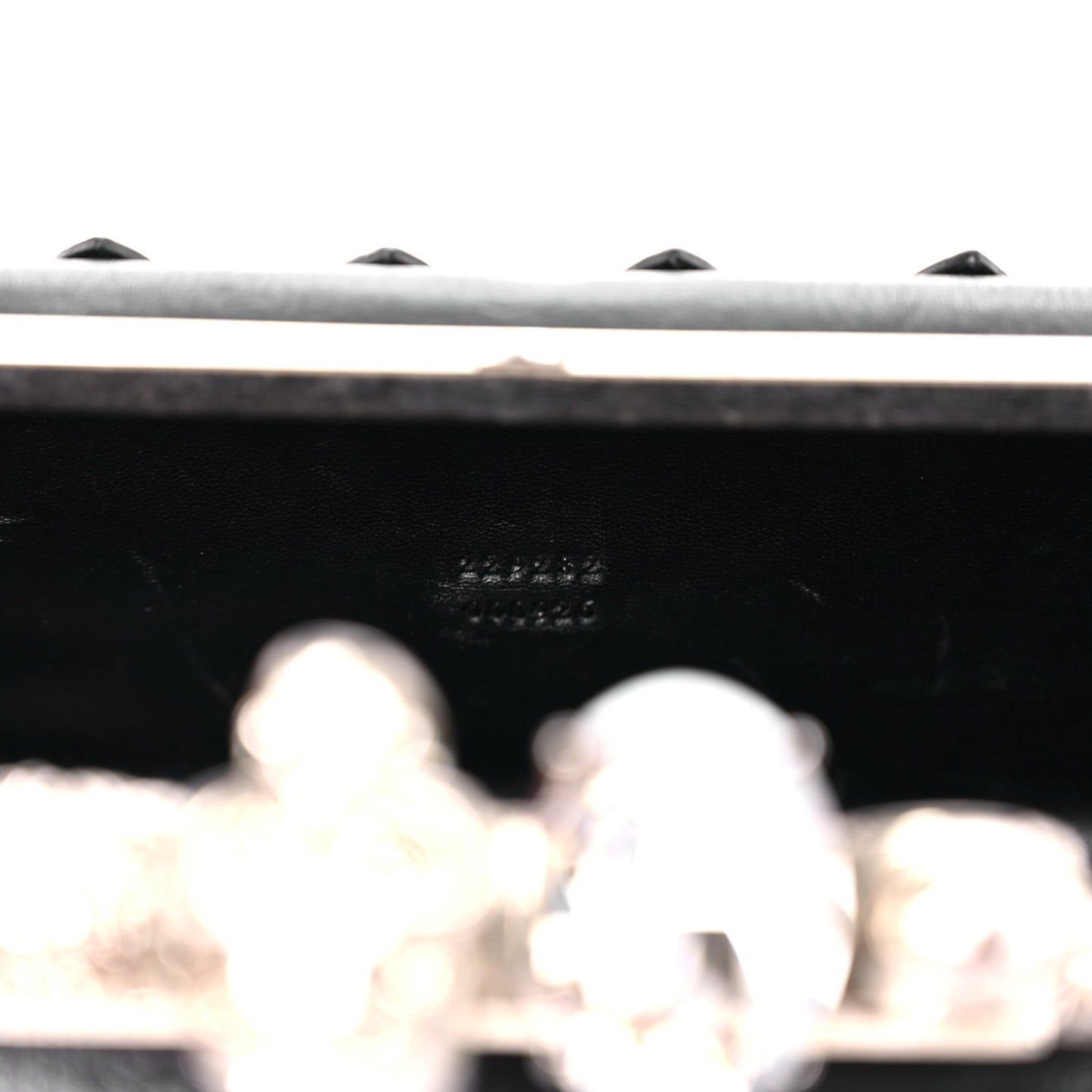 Lambskin Lace-Up Knucklebox Clutch Black