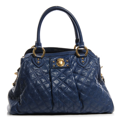 Marc Jacobs Quilted Leather Alyona Bag Navy 1 of 8