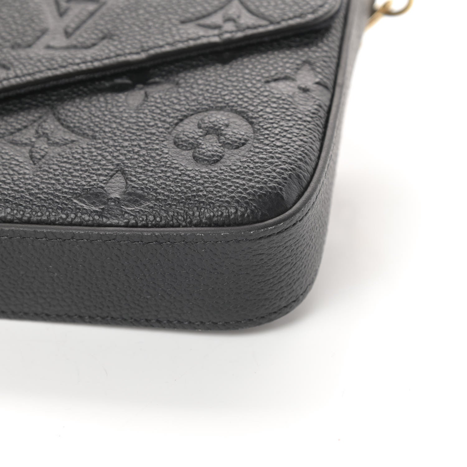 Louis Vuitton Empreinte Pochette Felicie Chain Wallet Black 10 of 11