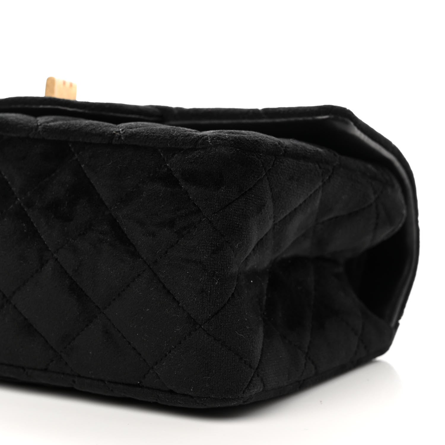 Chanel Velvet Quilted Mini 2.55 Reissue Flap Black 9 of 10