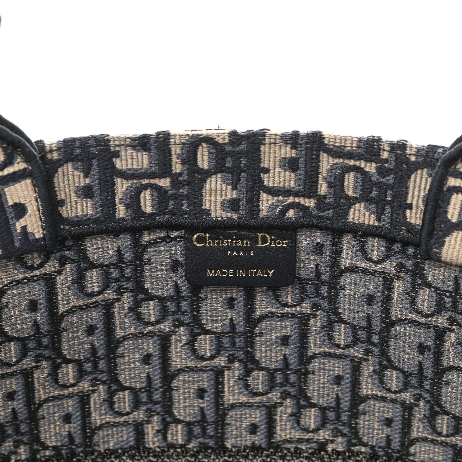 Christian Dior Oblique Large Book Tote Blue Multicolor 6 of 8